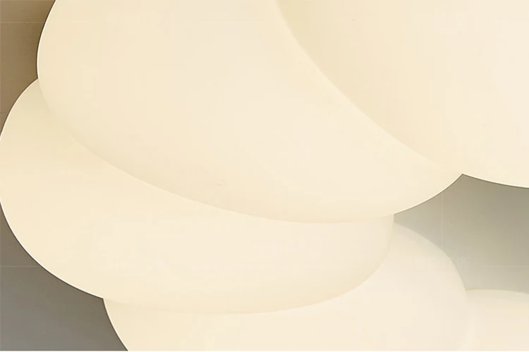 Living room flower PE diffuser wide light emitting dimmable LED chandelier pendant light