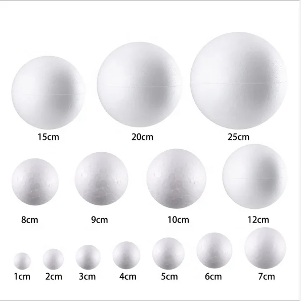 All Size White Eps Polystyrene Styrofoam Foam Ball For Christmas ...