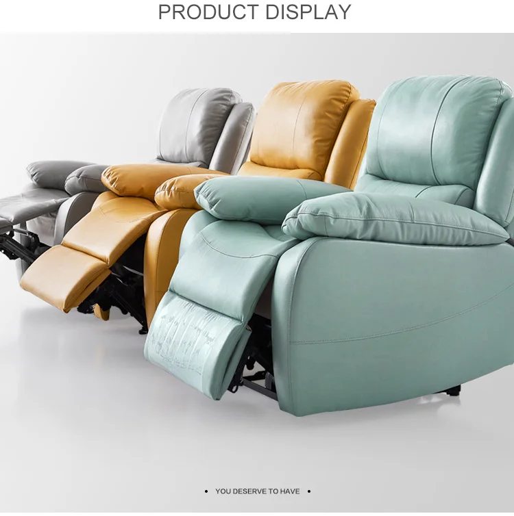 High Quality Cheap Modern Leather Fold Living Room Relaxing Sofa Chair