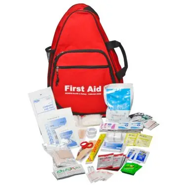GAUKE First Aid Backpack Survival Gear Bag For 72 Hour - 2 Person Emergency Supply first aid kit
