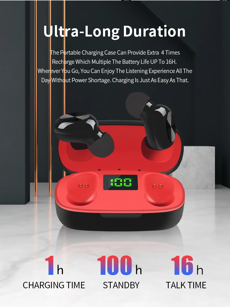 In-ear Earbuds Wireless Waterproof Tws Bluetooths Stereo Earbuds For Wholesale - ANKUX.COM
