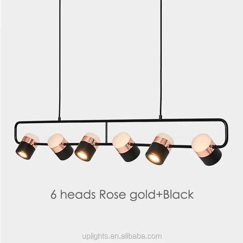 New Postmodern Led Pendant Lights Plated Rose Gold Wrought Iron Nordic