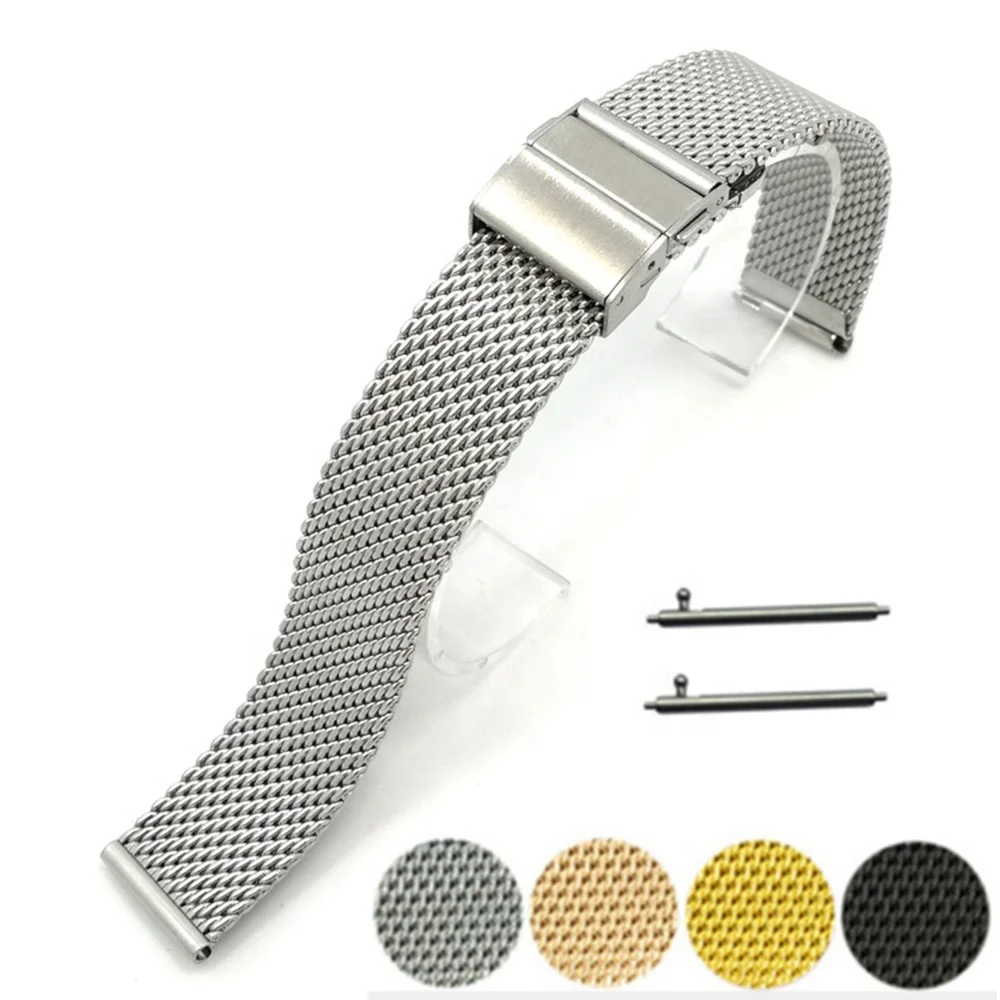 Milanese Mesh Quick Release Stainless Steel Bracelet