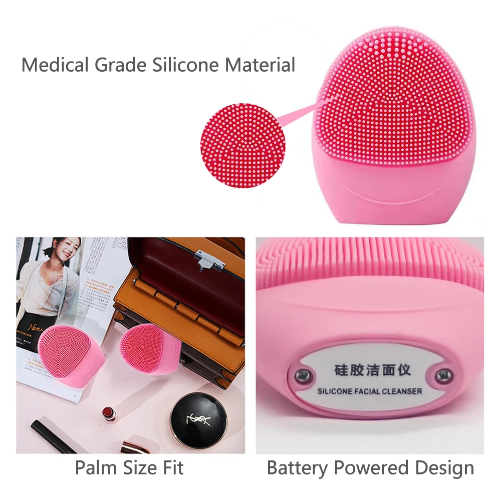 2020 Electric Ultrasonic Mini Double Side Waterproof Silicone Massager Skin Face Cleansing Brush.jpg