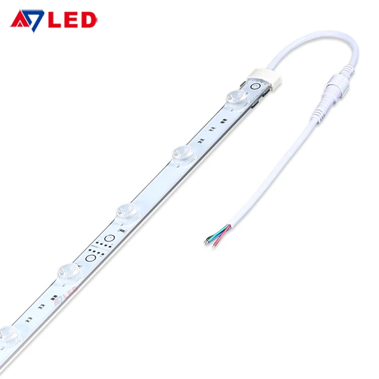 High power led edge-lit light 1m length 12v 24v 3030 smd rgb led strip bar