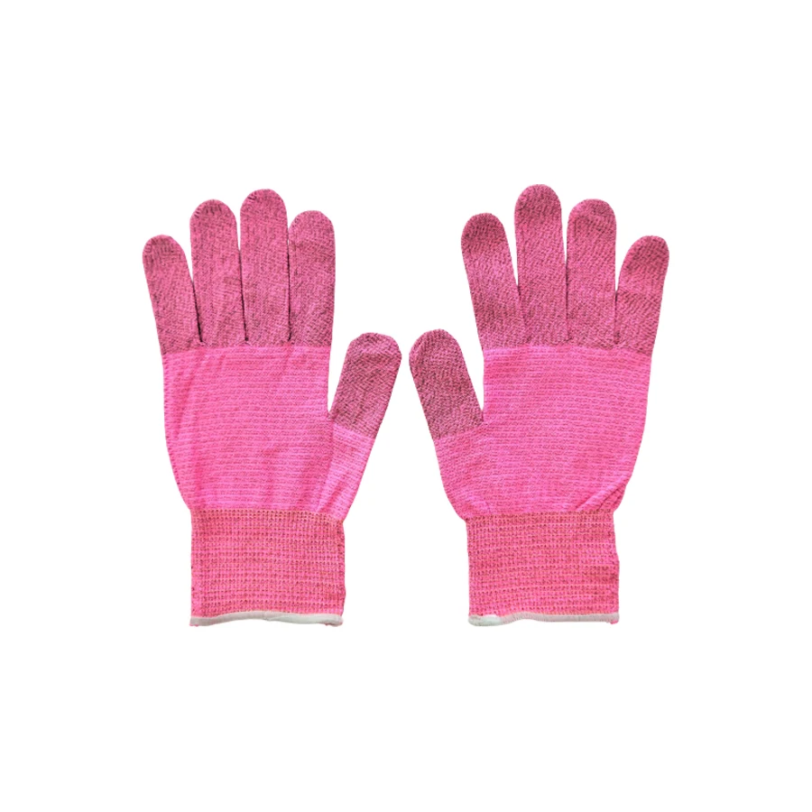 
Work safety hand gloves chemically bonded to the surface of acrylic 