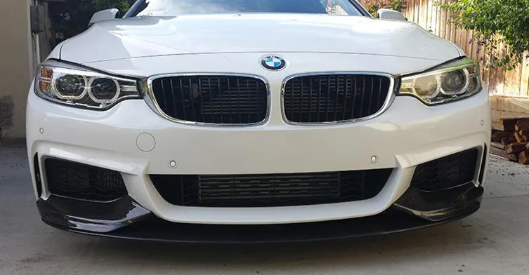 M Performance Look M Sport Bumper P Style Carbon Fiber Racing Front Lip ...