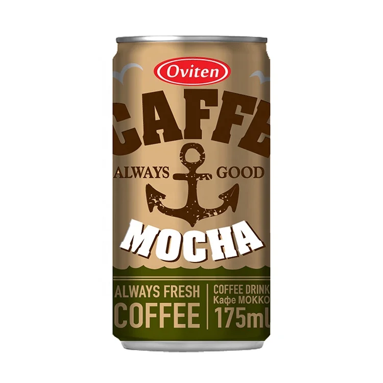 
OEM 175ml Canned Mocha Flavor Coffee Drinks 