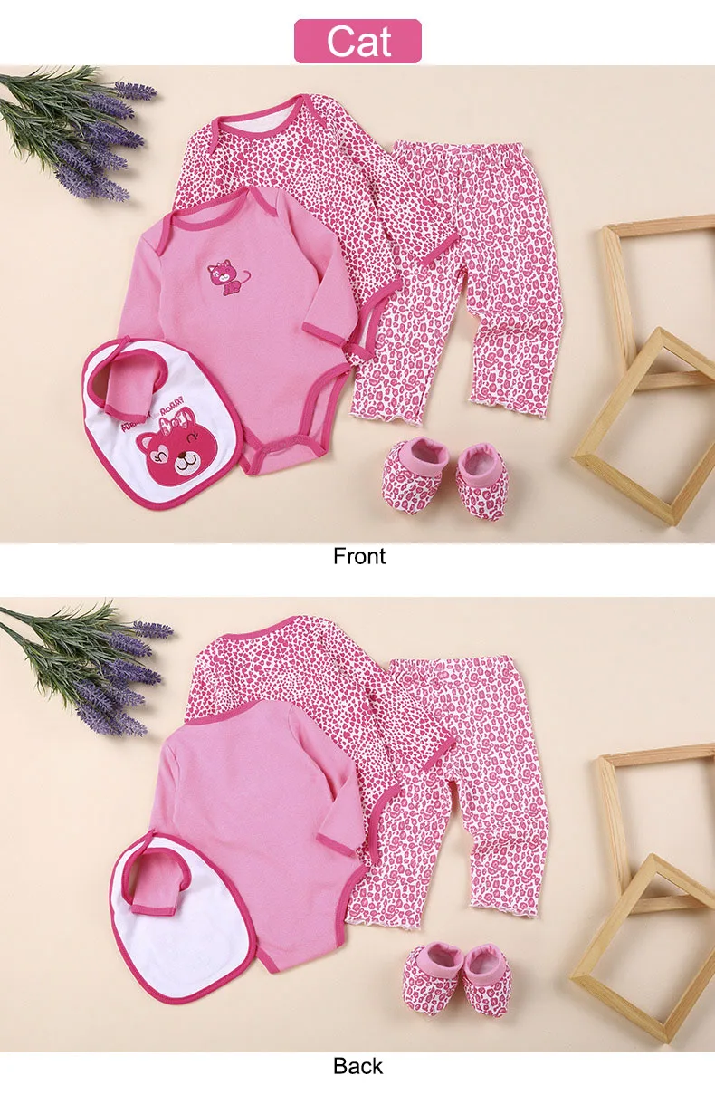Good Price China Infant Clothes 100 Cotton Gift Set 5 In 1 Baby