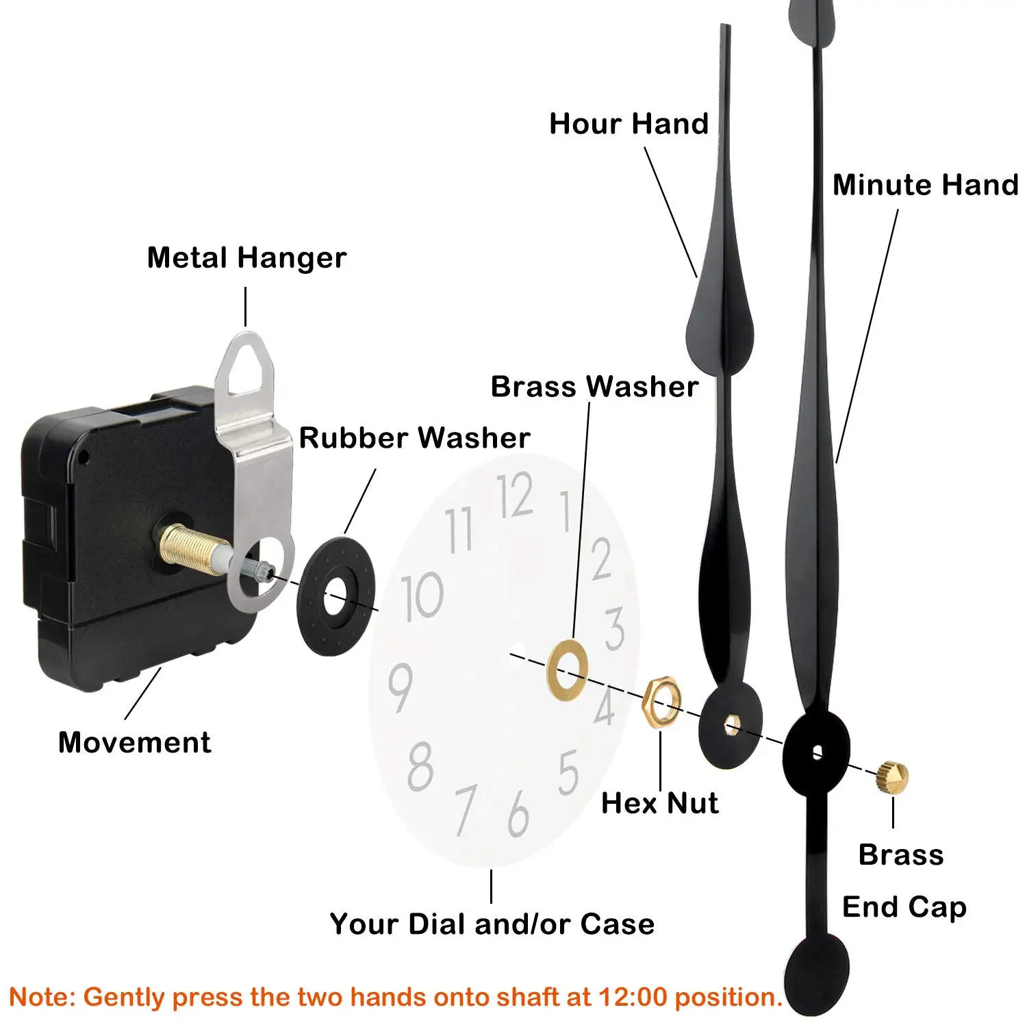 Diy High Torque Mechanism Large Wall Clock Movement - Buy Clock ...