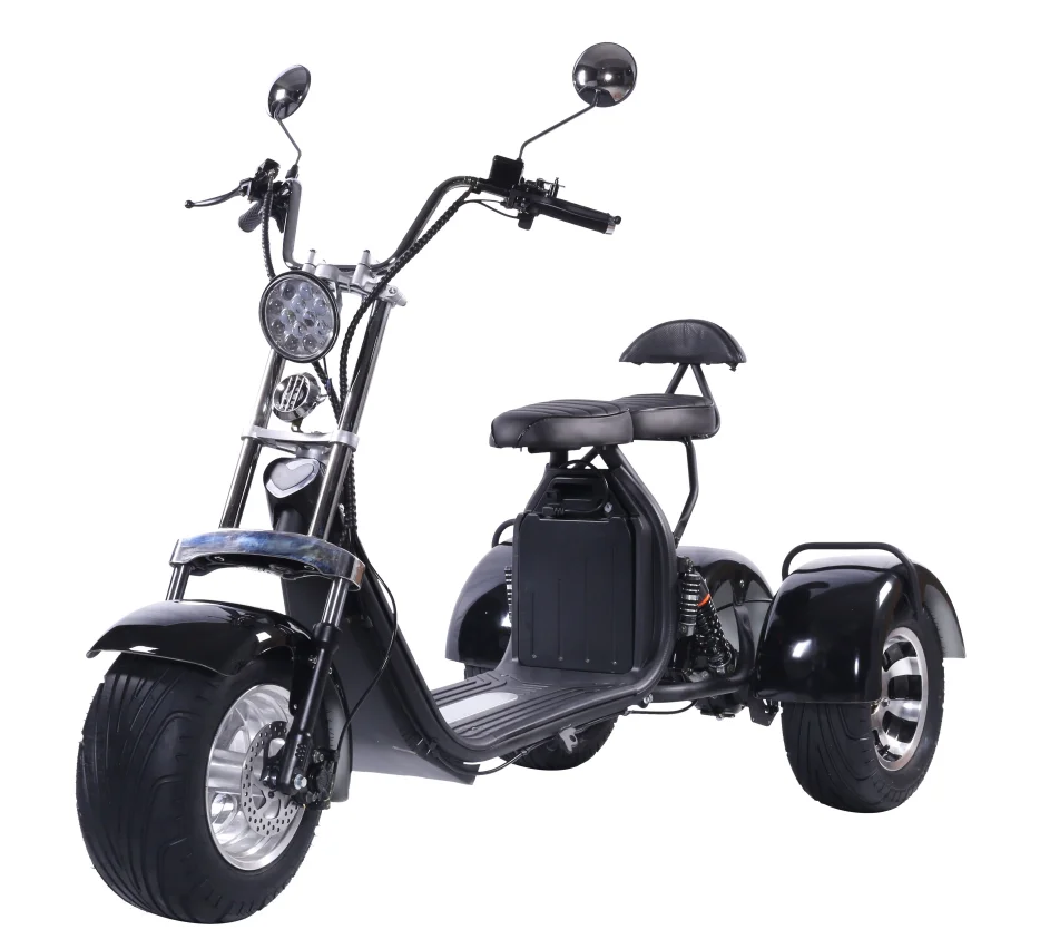 Three Wheels Citycoco With Golf Rack Wide Wheel Fat Tire 1000w 2000w ...