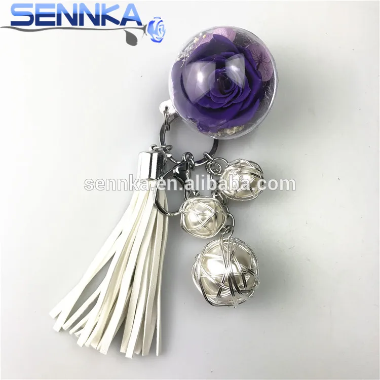 Handmade Red Preserved Rose Baymax Keychain 100 All Natural Preserved