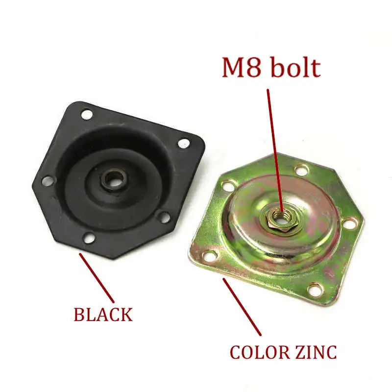 Tapped Metal Plate Sofa Leg Attachment Baby Chair Leg Hardware