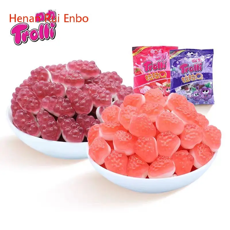 T*rolli Fruit Gummy With Zinc Gummy Functional Sugar Strawberry Flavor