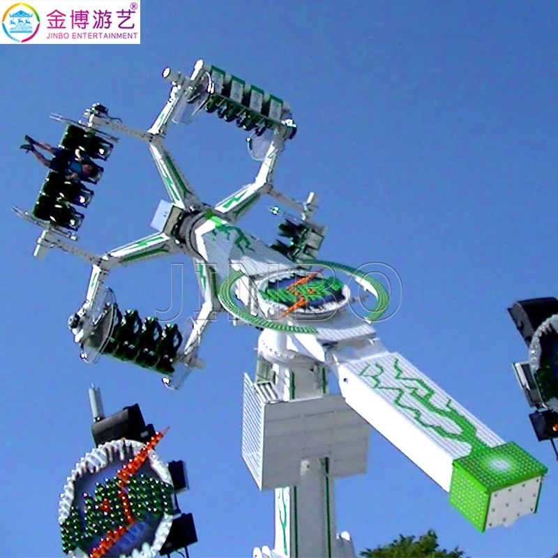 Spin Fairground Attraction Thrill extreme Space Travel Top Adult ...