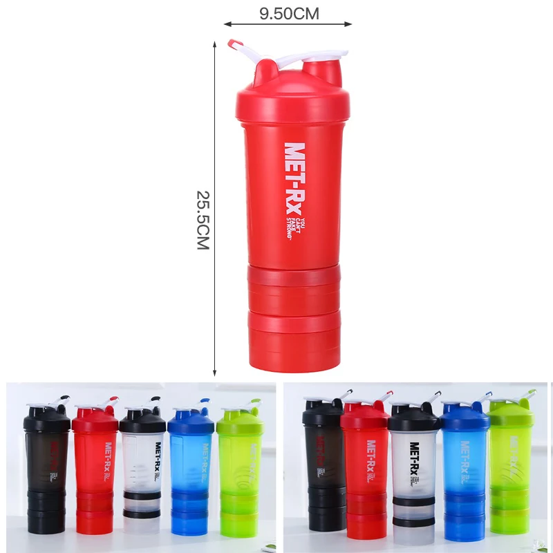 Wholesale Sell Well Protein Plastic Shaker Bottle Powder Storage with  Custom Logo From m.