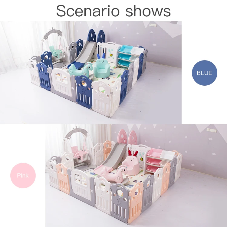 Feelkids Luxury Plastic Baby Playpen for Kids-Contemporary Design Bedroom & Living Room Use Safety Certified details