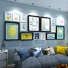 High quality photo frame living room modern style decorative wall hanging creative kit set solid wood picture frame