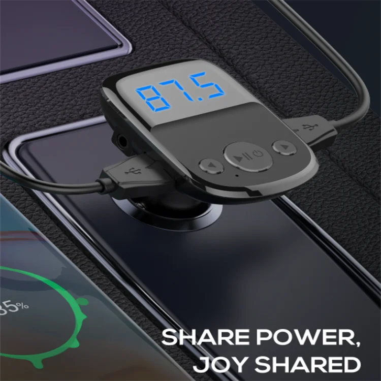 Ldnio C706q Universal Fm Car Charger For Phone Quick Charge 1 Audio