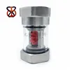 npt thread New design tube type flow meter indicator sight glass hvac