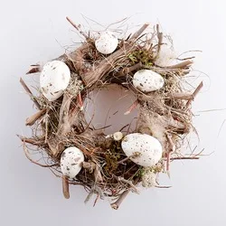 purple flower garland