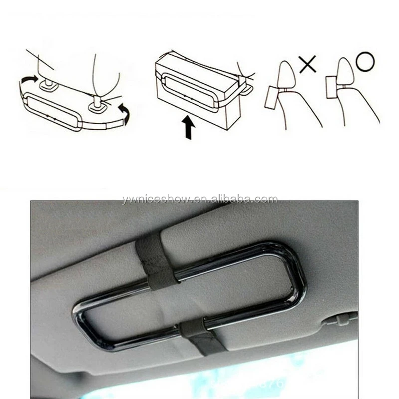 New Paper Box Holder New Car Auto Sun Visor Tissue Napkin Seat Back Clip Bracket 