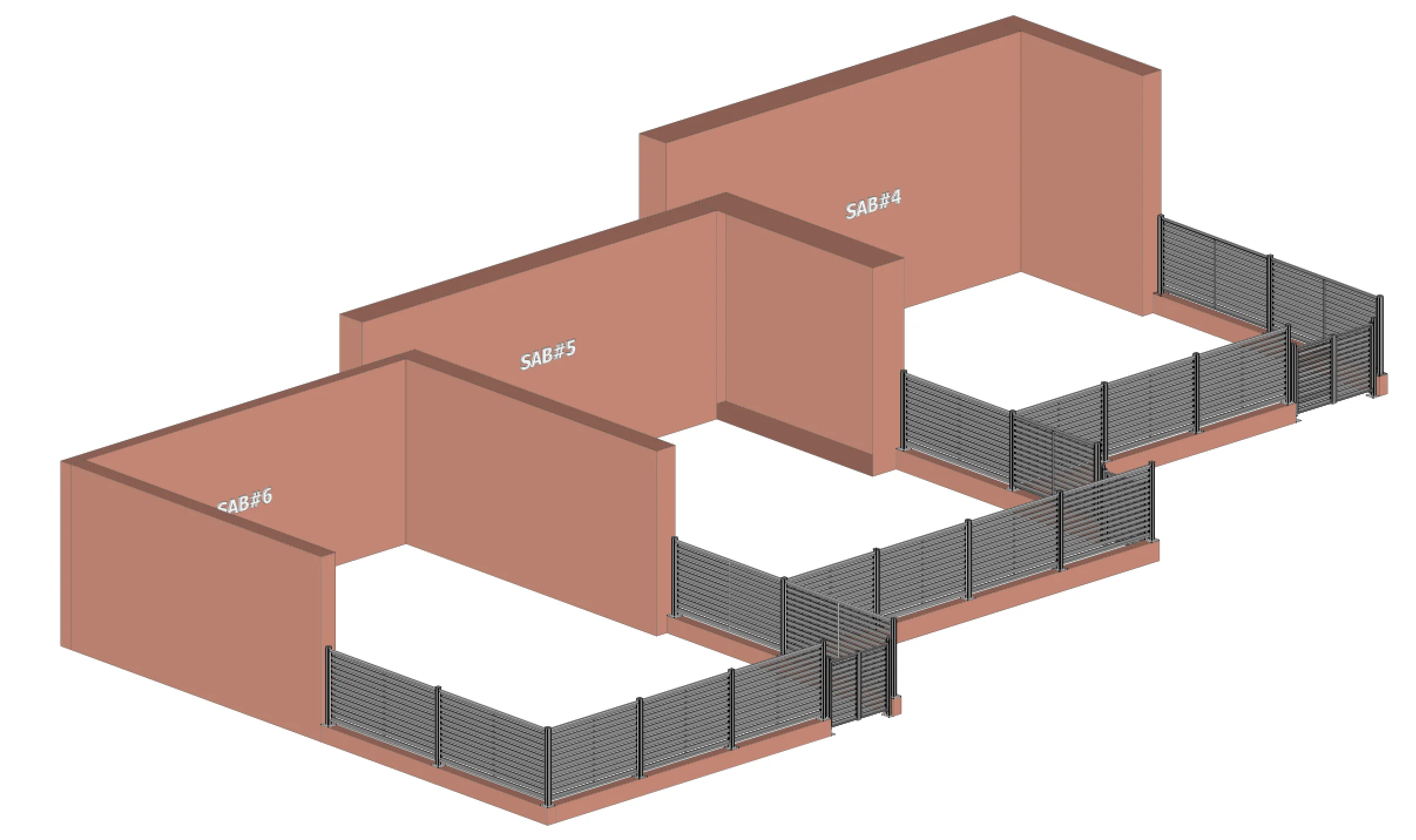Whole Privacy Horizontal Slat Fence High Aluminum 6 Feet Garden And