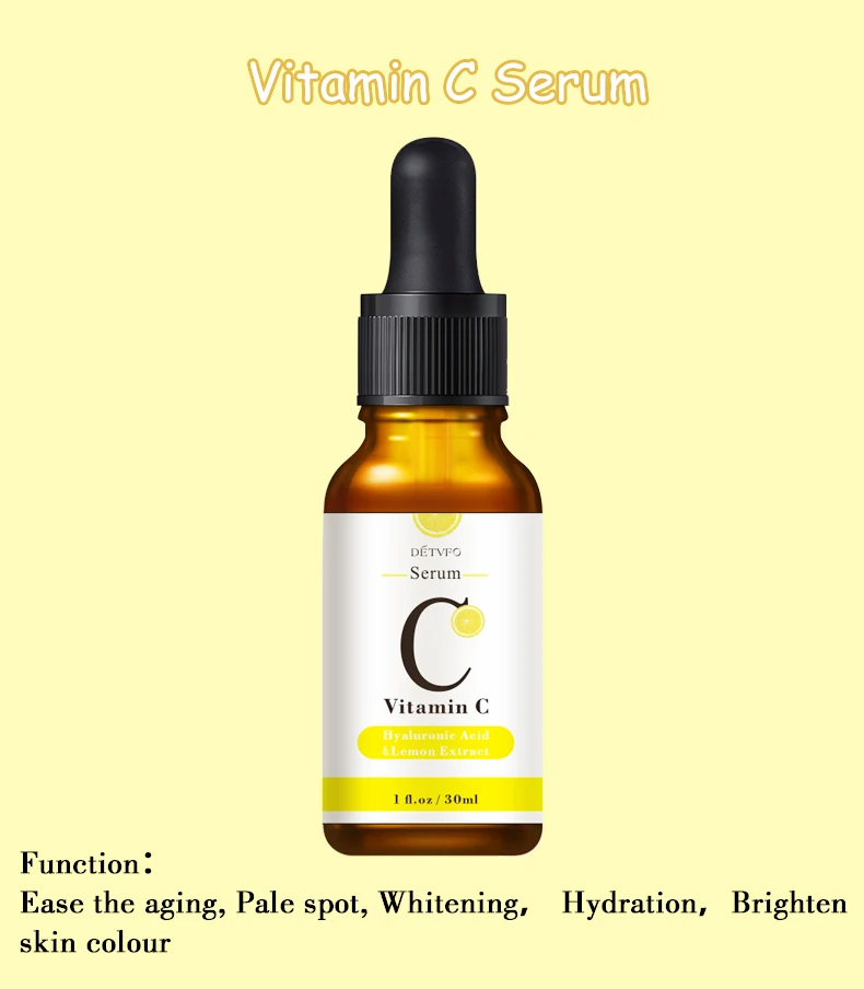 30ml Vitamin C Serum Skin Care Lightening Hyaluronic Amino Acid Vitamin ...