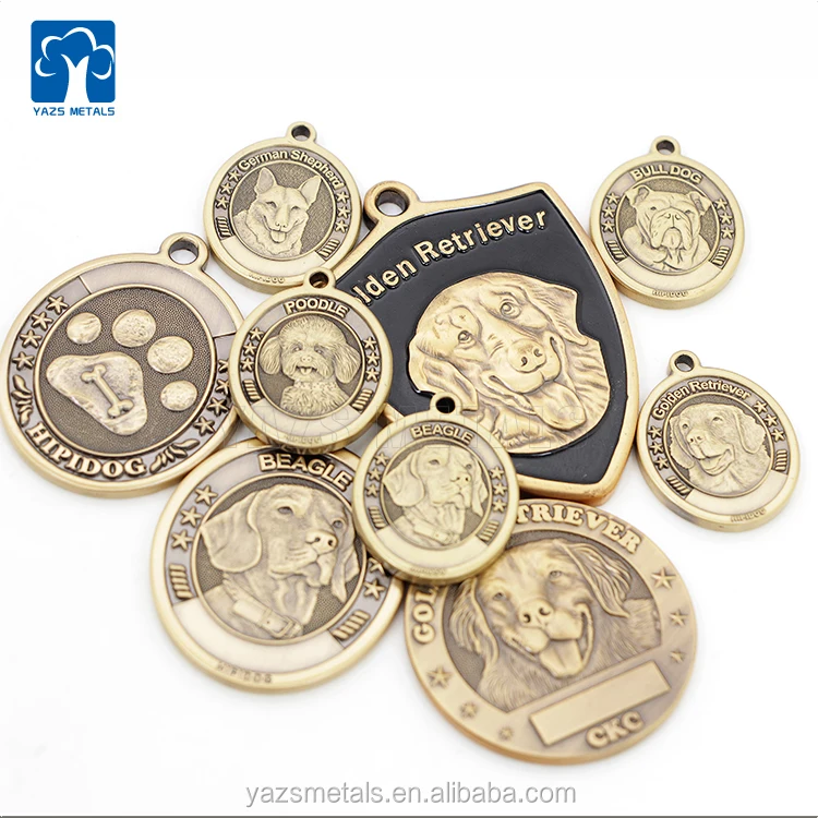 Manufacture unique high end metal custom cute lovely shaped Pet tag - ANKUX.COM
