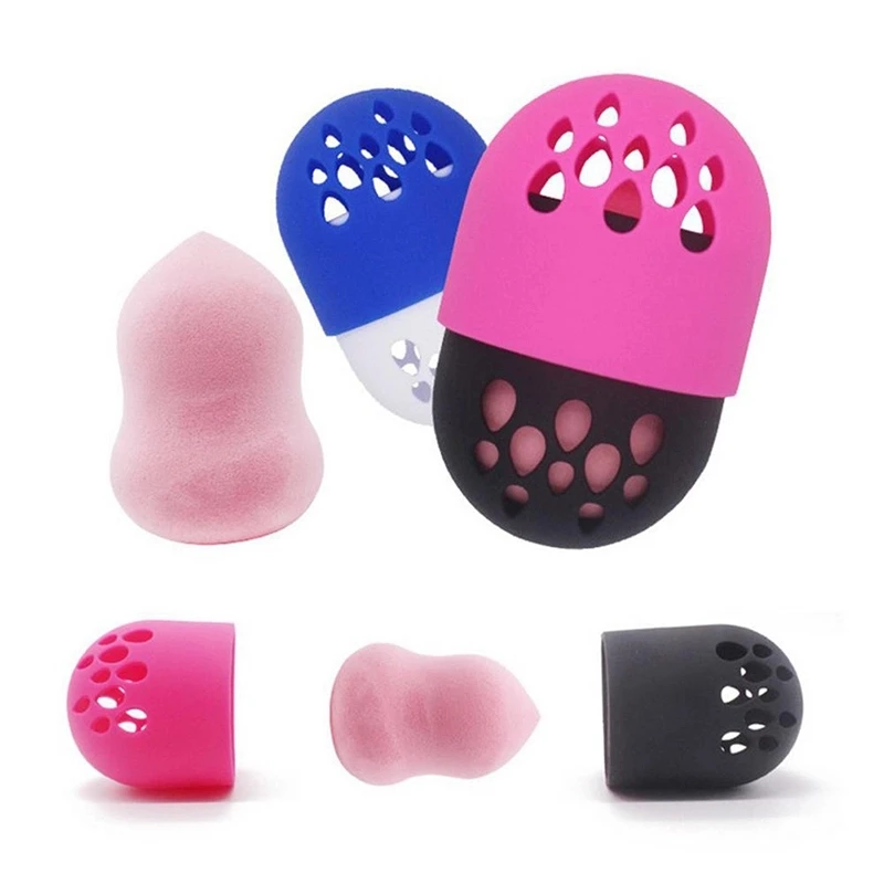 
Factory New Design Beauty Makeup Sponge Holder Packaging Plastic Display Drying Holder Case For Pack Sponges 