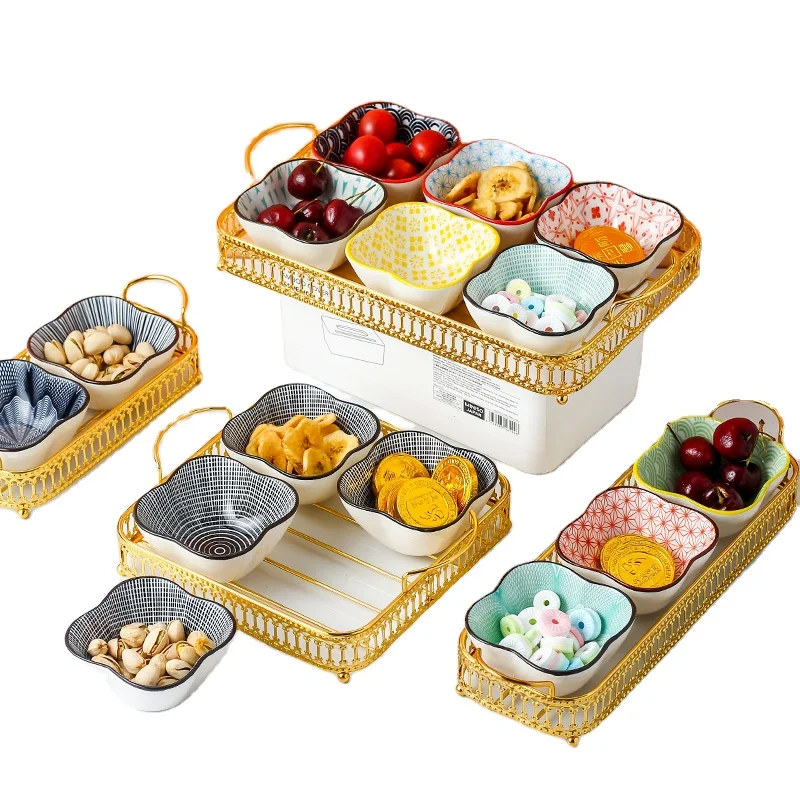 New Arrival 2pcs Hot Selling Ceramic Serving Dish Porcelain Snack Bowls