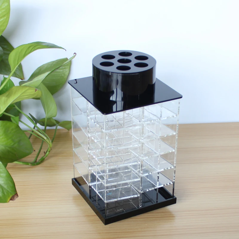 Hot Selling Rotating Acrylic Lipstick Holder 40 Compartments Liquid