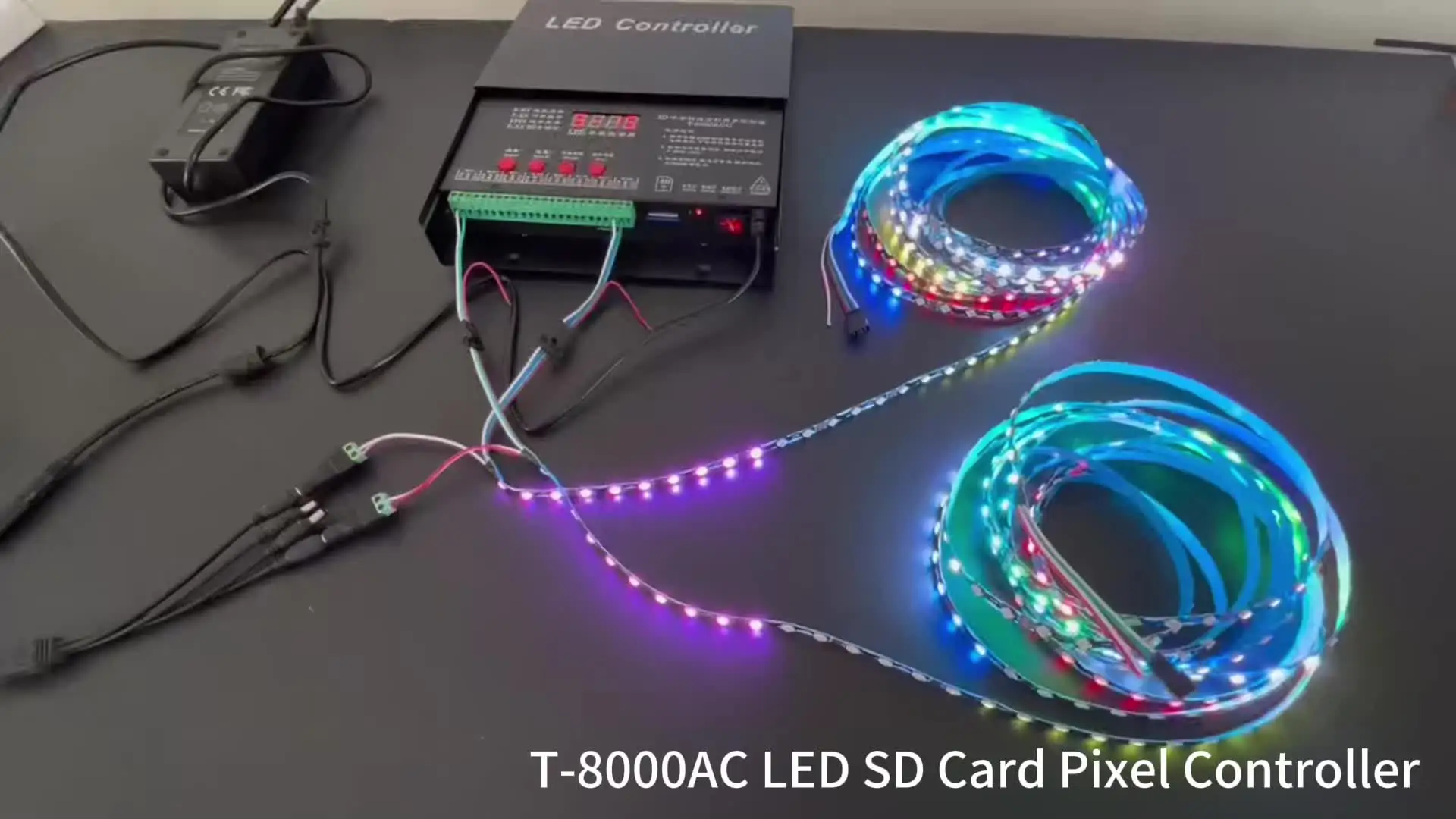 T8000AC PIXEL Controller - 8192 Pixels Sync Ws2811 TTL DMX Decoder