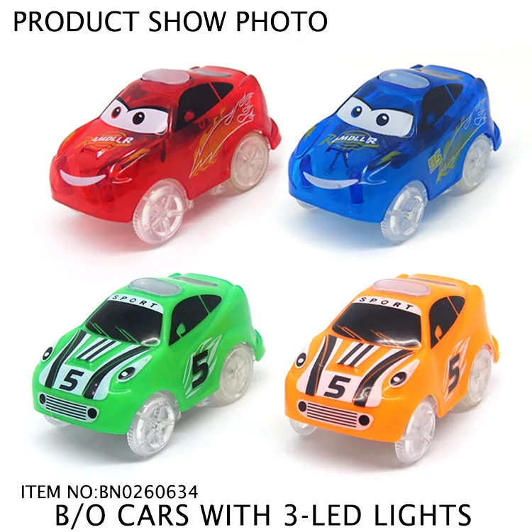 light up cars and track