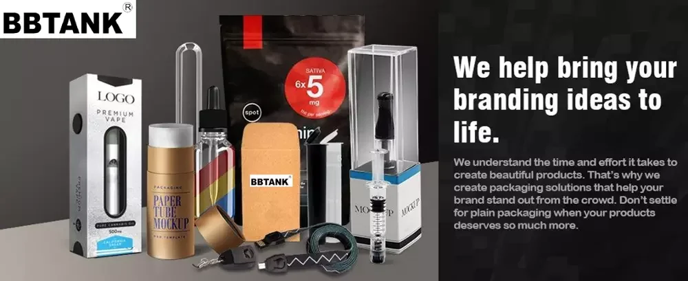 No Lead Full Ceramic Cartridge Vape BBTANK 1ml 510 Cartridge Thick Oil