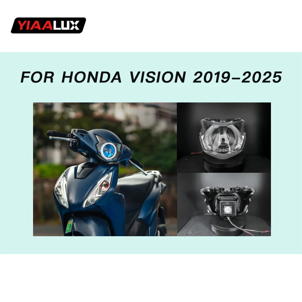 product yiaalux motorcycle headlight for honda vision 2019 2015 motor front led light-13