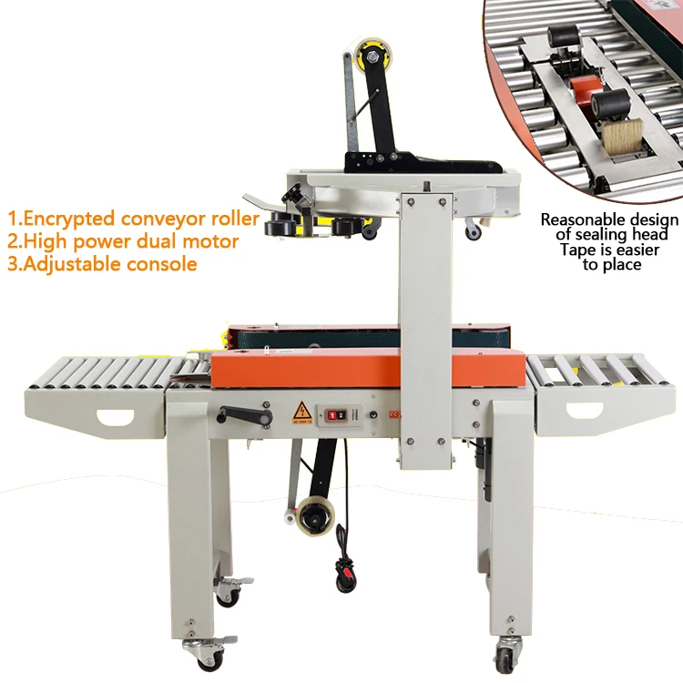 Automatic box <a href=https://www.ytkpack.com/Wrapping-Machine.html target='_blank'>wrapping machine</a> for door postal small box sealing machine carton fill and seal machine price
