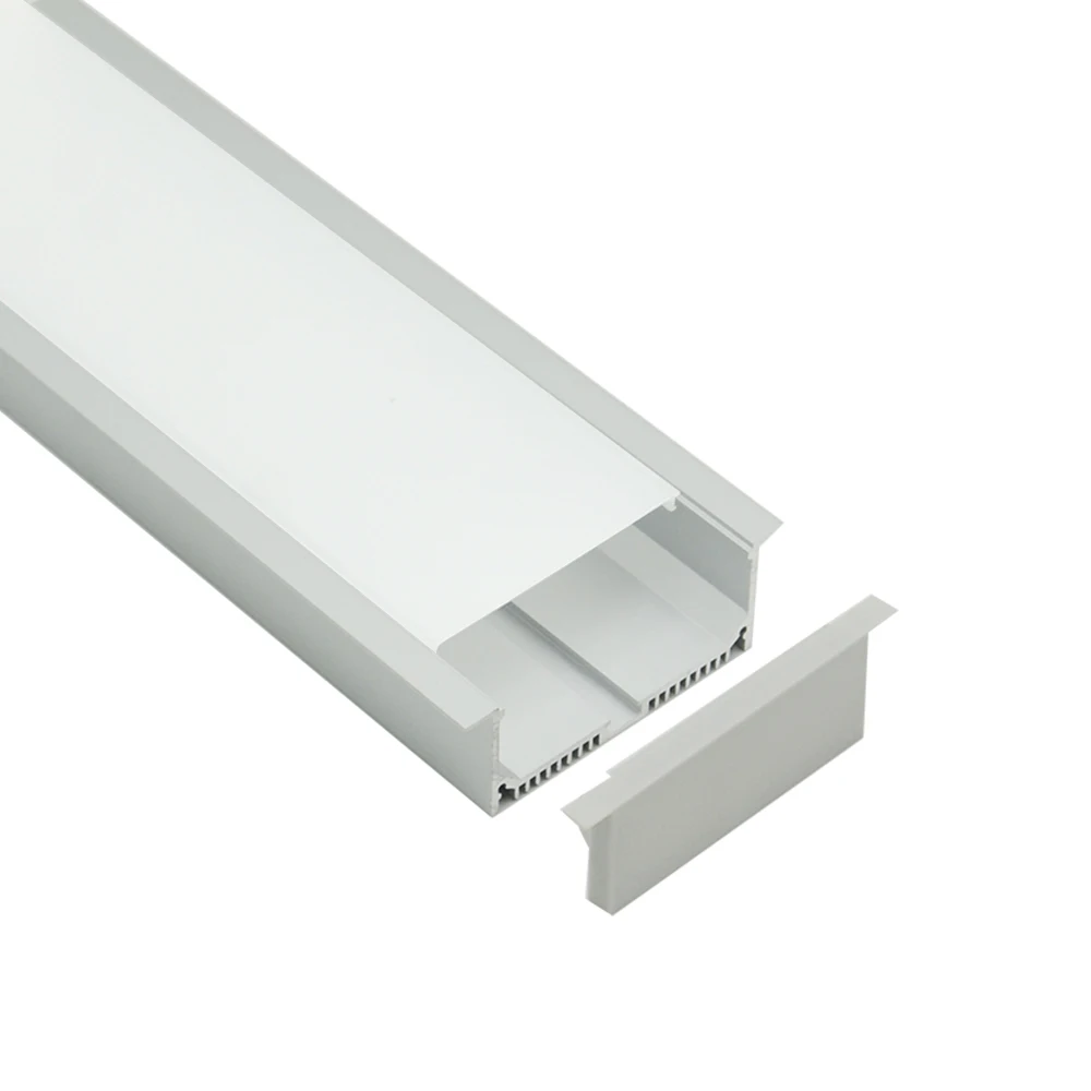 90x32mm Recessed aluminum led strip profile light for led linear office lighting