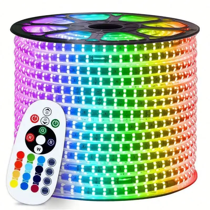 DC12V 5050 2835 60Leds/m IP65 Waterproof Flexible RGB +12V 2A 3A AU/EU/US/UK Power Plug +44key IR RGB Controller LED Strip Lamp