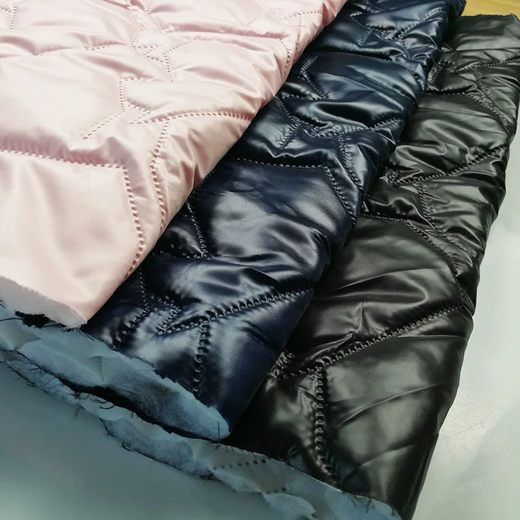 Quilted Padding Down Jacket Quilted Fabric/cheaper Jacket Materials
