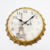 Discount Modern Large Kitchen Bottle Cap Signs Tin Wall Clocks For Sale
