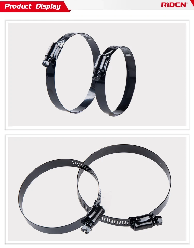black stainless  clamp
