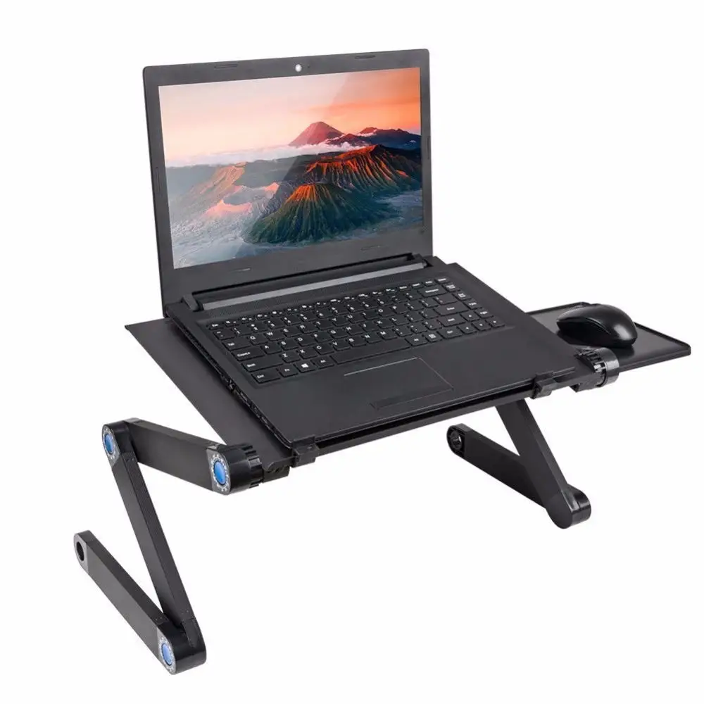 
360 Adjustable Computer PC Desk Table Portable for Home Office Laptops Macbook Stand Laptop Holder With Mouse Pad 