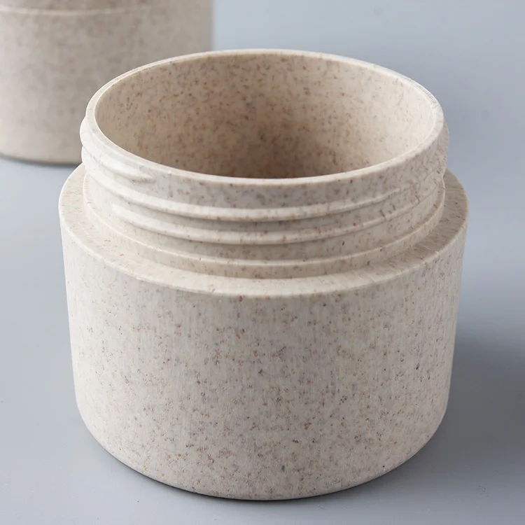 Eco Friendly Wheat Straw Pla Cosmetic Biodegradaging Jar 1oz 2oz 4oz