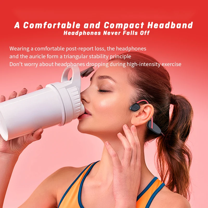 Bone Conduction Headphones Wireless Open Ear K50 Sports Earphones With