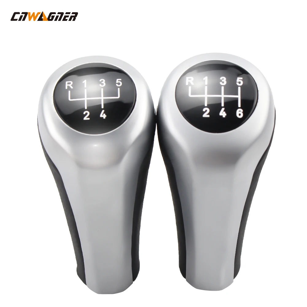 

gear lever for BMW E87 handball ilver Dongzhao 5/6 gear hift knob automatic hift cover,2 Pieces