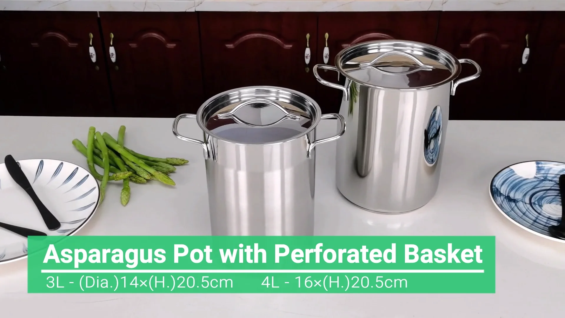 14cm 16cm Stainless Steel Asparagus Pot With Perforated Basket Buy