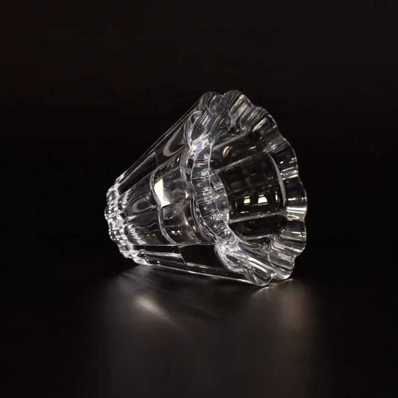 Transparent candle jars glass candle holder wedding decoration supplier