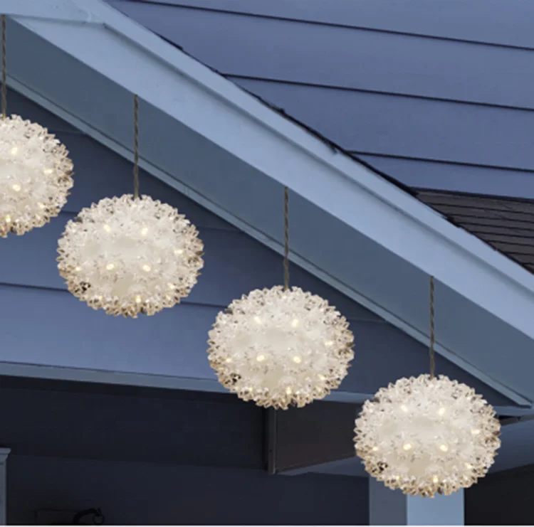 50 LED Starburst cherry blossom hanging ball light led round big large outdoor charistmqas ball light roof window light