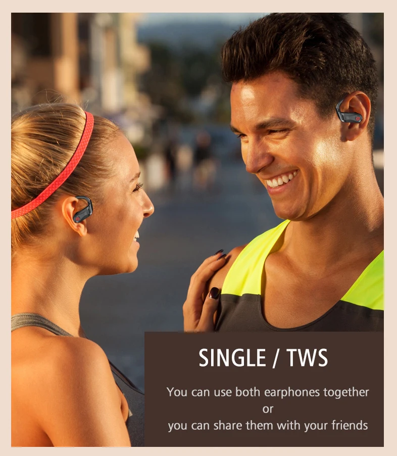 Power HBQ PRO TWS wireless earphones Bluetooth 5.0 earburds Stereo Sport headphones 950mah case Waterproof ear hook Headsets - ANKUX.COM